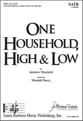 One Household High and Low SATB choral sheet music cover